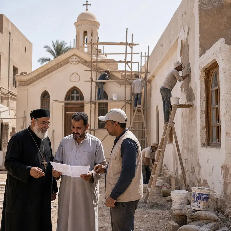 Construction Projects image for ترميم وإعادة تأهيل كنيسة أثرية في إحدى القرى by Aman Charity